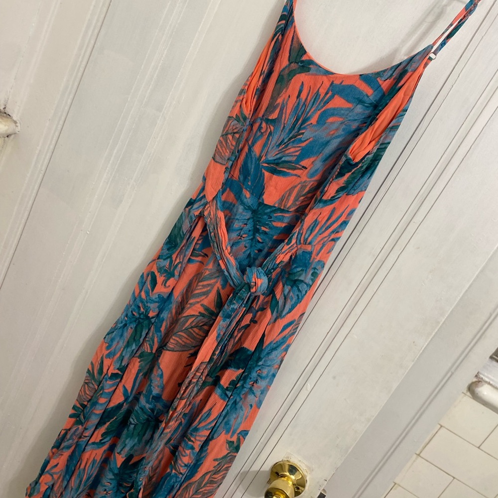 Cynthia Rowley Coral and Teal Dress